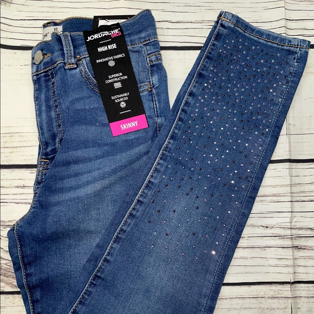 Jordache Girls Skinny High Rise Jeans New 10